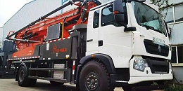 科尼乐豪沃底盘 39米泵车